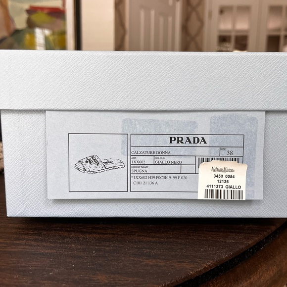 Prada Terrycloth Slides Giallo Yellow 38 - Picture 6 of 7